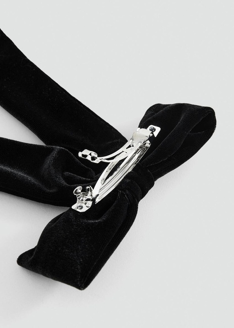 Фото ракурс 2 - Жіноча чорна заколка Mango артикул 17058290 99 1 season