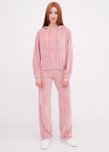 Фото ракурс 1 - Жіночі рожеві штани EQUILIBRI артикул W291 042 200 Powder FW2025