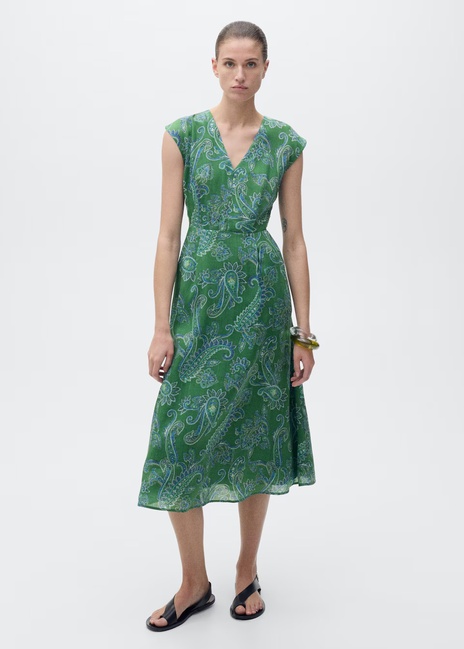 Фото ракурс 1 - Жіноча зелена сукня Mango артикул 87027184 43 8 season