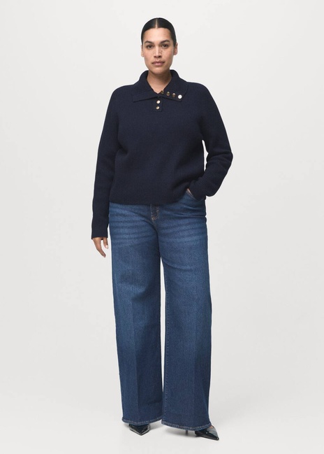 Жіночі сині джинси Mango артикул 17025800 TO 1 season Фото ракурс 6 - Жіночі сині джинси Mango артикул 17025800 TO 1 season