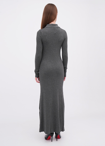 Фото ракурс 2 - Жіноча сіра сукня EQUILIBRI артикул W352 032 000 Dark grey FW2025