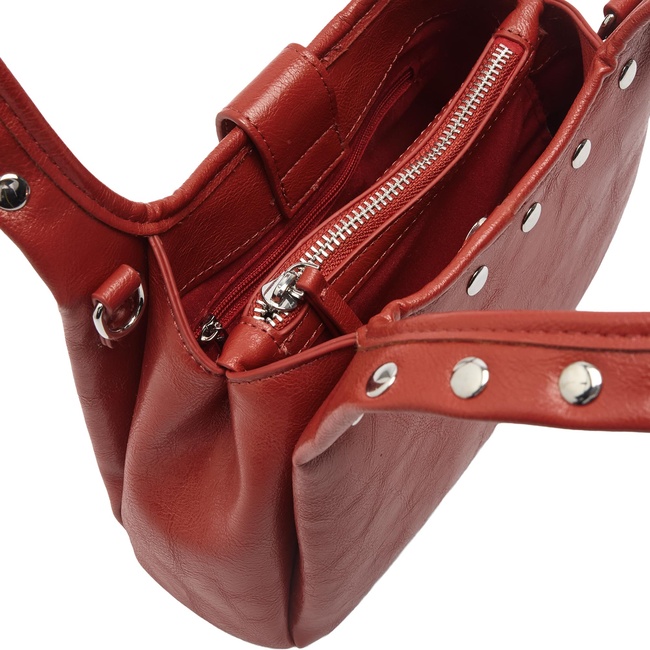 Женская красная сумка Parfois артикул 232317 _RD FW2025 Фото ракурс 4 - Женская красная сумка Parfois артикул 232317 _RD FW2025