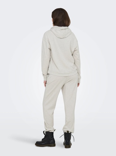 Фото ракурс 2 - Жіноче бежевe худі Only артикул 15356341 Oatmeal FW2025