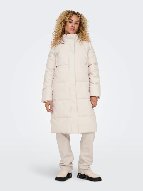 Фото ракурс 5 - Жіноче бежевe пальто Only артикул 15318853 moonbeam FW2025