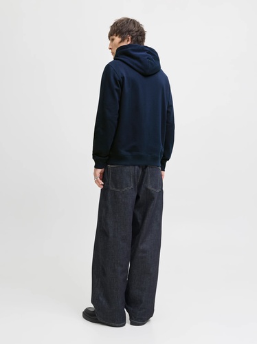 Фото ракурс 2 - Чоловіче синє худі Jack & Jones артикул 12282901 Ocean Cavern FW2025