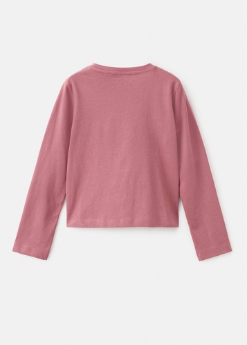 Фото ракурс 2 - Жіночий рожевий лонгслів Mango артикул 17096335 74 1 season