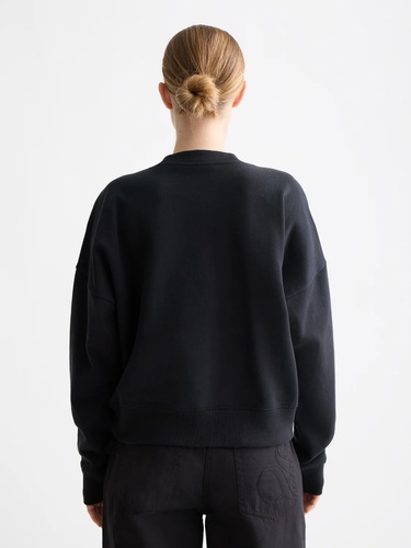 Фото ракурс 2 - Женский черный свитшот SCOTCH & SODA артикул U9E00871T U014 FW2025