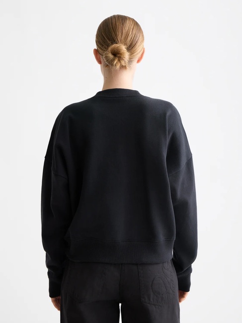 Жіночий чорний світшот SCOTCH & SODA артикул U9E00871T U014 FW2025 Фото ракурс 2 - Жіночий чорний світшот SCOTCH & SODA артикул U9E00871T U014 FW2025