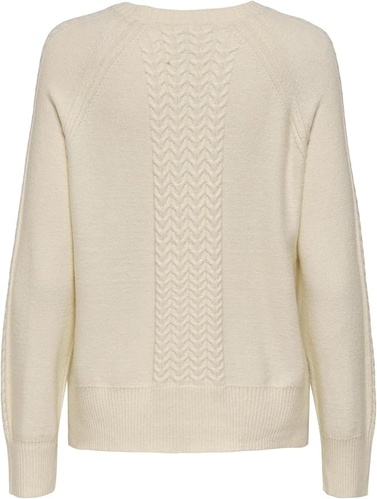 Фото ракурс 2 - Жіночий сірий светр Only артикул 15351112 Whitecap Gray FW2025