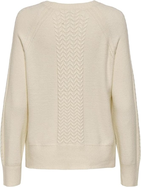 Жіночий сірий светр Only артикул 15351112 Whitecap Gray FW2025 Фото ракурс 2 - Жіночий сірий светр Only артикул 15351112 Whitecap Gray FW2025