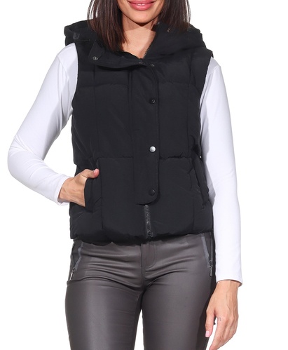 Фото ракурс 1 - Женский черный жилет Only артикул 15354001 Black FW2025