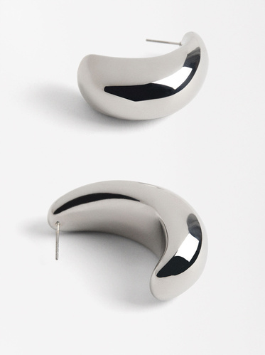 Фото ракурс 2 - Женские серебряные серьги Parfois артикул 225171 _SV SS2025