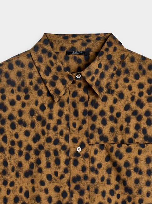 Жіноча коричнева блузка Parfois артикул 238116 _BM FW2025 Фото ракурс 5 - Жіноча коричнева блузка Parfois артикул 238116 _BM FW2025