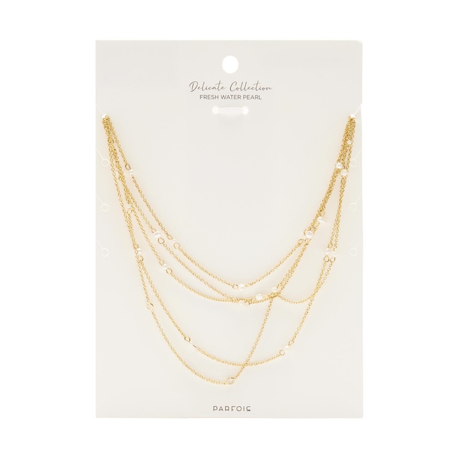 Жіноче золотe намисто Parfois артикул 233940 _GD FW2025 Фото ракурс 4 - Жіноче золотe намисто Parfois артикул 233940 _GD FW2025