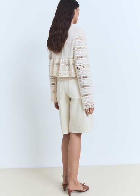 Жіноча молочна блузка Mango артикул 87068647 02 8 season Фото ракурс 2 - Жіноча молочна блузка Mango артикул 87068647 02 8 season