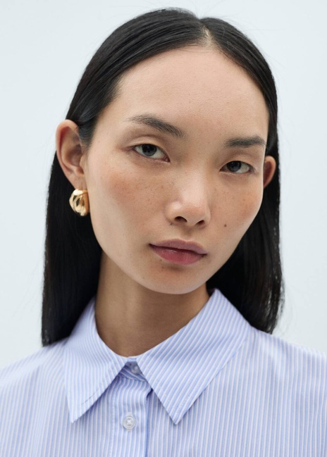 Женское голубое платье Mango артикул 87090582 52 8 season Фото ракурс 4 - Женское голубое платье Mango артикул 87090582 52 8 season