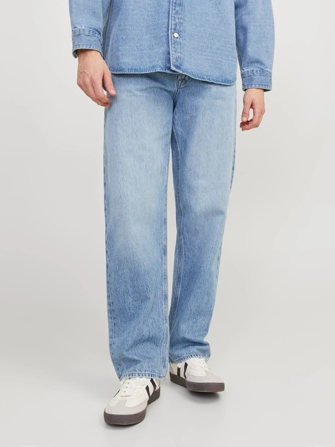 Фото ракурс 1 - Мужские голубые джинсы Jack & Jones артикул 12258562 Blue denim FW2024