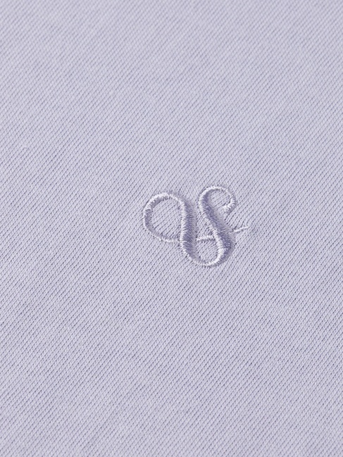 Чоловіча фіолетова футболка SCOTCH & SODA артикул 181288 500 FW2025 Фото ракурс 6 - Чоловіча фіолетова футболка SCOTCH & SODA артикул 181288 500 FW2025