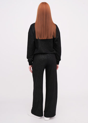 Фото ракурс 2 - Жіночі чорні штани EQUILIBRI артикул W291 043 200 Black FW2025