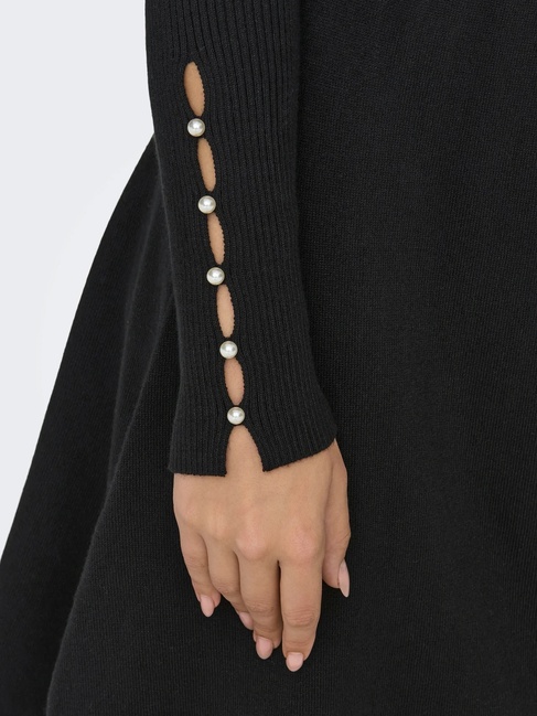 Жіноча чорна сукня Only артикул 15349500 Black FW2025 Фото ракурс 7 - Жіноча чорна сукня Only артикул 15349500 Black FW2025