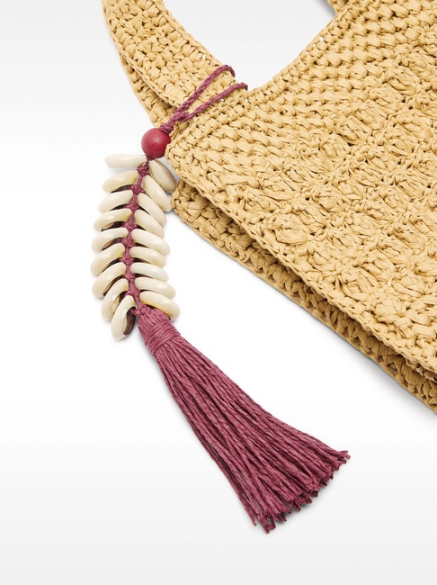 Фото ракурс 5 - Жіноча бежева сумка Parfois артикул 230279 NCS FW2025