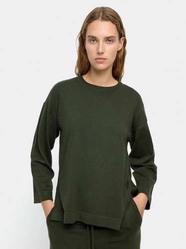 Фото ракурс 1 - Жіночий зелений светр Parfois артикул 239792 _KK FW2025