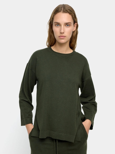 Фото ракурс 1 - Жіночий зелений светр Parfois артикул 239792 _KK FW2025