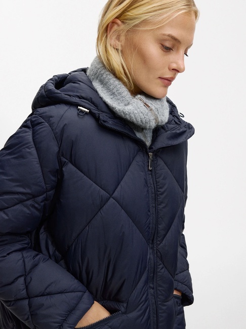 Фото ракурс 4 - Жіноче синє пальто Parfois артикул 228160 _NV SS2025