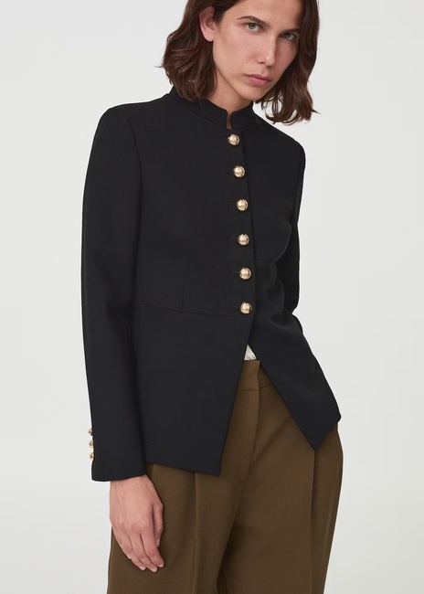 Фото ракурс 1 - Женский черный жакет Mango артикул 17946362 99 1 season