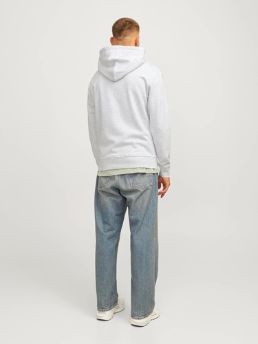 Фото ракурс 2 - Чоловіче білe худі Jack & Jones артикул 12262421 bright white FW2024