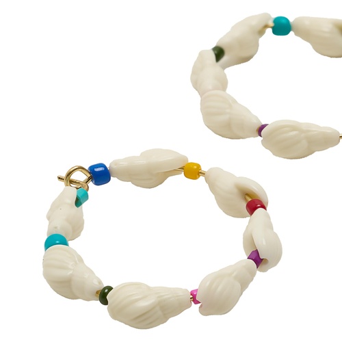 Фото ракурс 2 - Женские белые серьги Parfois артикул 234792 _BM FW2025