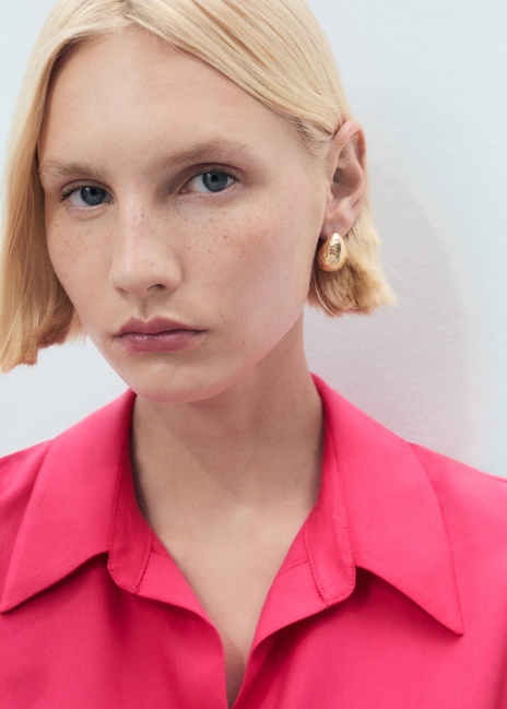 Жіноча червона сорочка Mango артикул 17071137 74 1 season Фото ракурс 4 - Жіноча червона сорочка Mango артикул 17071137 74 1 season