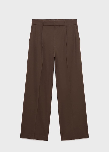 Жіночі коричневі брюки Mango артикул 17094096 30 1 season Фото ракурс 3 - Жіночі коричневі брюки Mango артикул 17094096 30 1 season