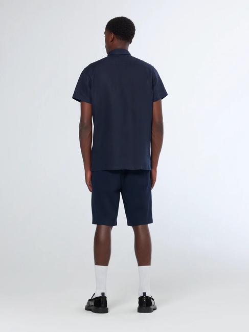 Чоловіча синя сорочка SCOTCH & SODA артикул 180572 401 SS2025 Фото ракурс 3 - Чоловіча синя сорочка SCOTCH & SODA артикул 180572 401 SS2025