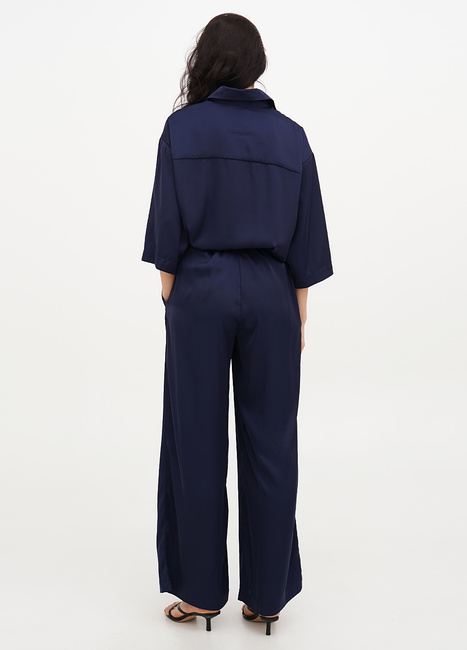 Жіночі сині брюки EQUILIBRI артикул W491 070 200 NAVY BLUE SS2025 Фото ракурс 2 - Жіночі сині брюки EQUILIBRI артикул W491 070 200 NAVY BLUE SS2025