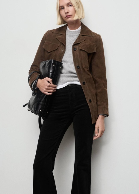 Женские черные джинсы Mango артикул 17057781 99 1 season Фото ракурс 4 - Женские черные джинсы Mango артикул 17057781 99 1 season