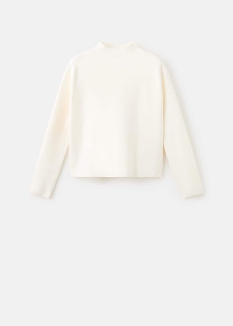 Жіночий молочний джемпер Mango артикул 27091224 05 2 season Фото ракурс 3 - Жіночий молочний джемпер Mango артикул 27091224 05 2 season