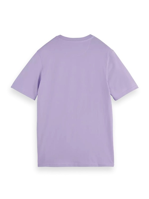 Чоловіча фіолетова футболка SCOTCH & SODA артикул 180038 650 SS2025 Фото ракурс 2 - Чоловіча фіолетова футболка SCOTCH & SODA артикул 180038 650 SS2025
