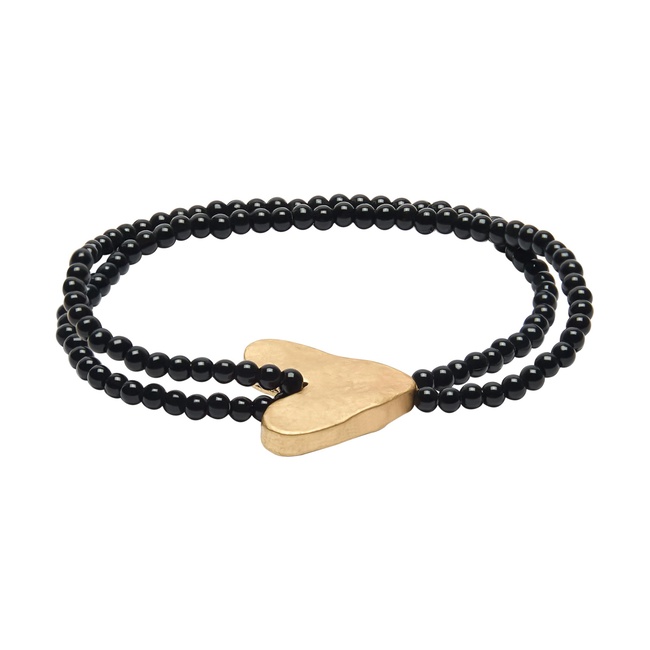 Жіночий чорний браслет Parfois артикул 239047 _BK FW2025 Фото ракурс 1 - Жіночий чорний браслет Parfois артикул 239047 _BK FW2025