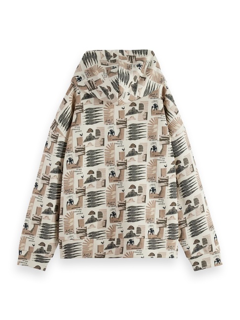 Жіноче коричневe худі SCOTCH & SODA артикул U9E00804T U076 FW2025 Фото ракурс 5 - Жіноче коричневe худі SCOTCH & SODA артикул U9E00804T U076 FW2025