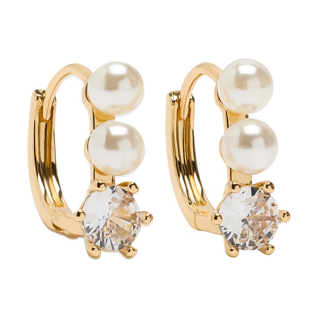 Женские золотые серьги Parfois артикул 233951 _GD FW2025 Фото ракурс 2 - Женские золотые серьги Parfois артикул 233951 _GD FW2025