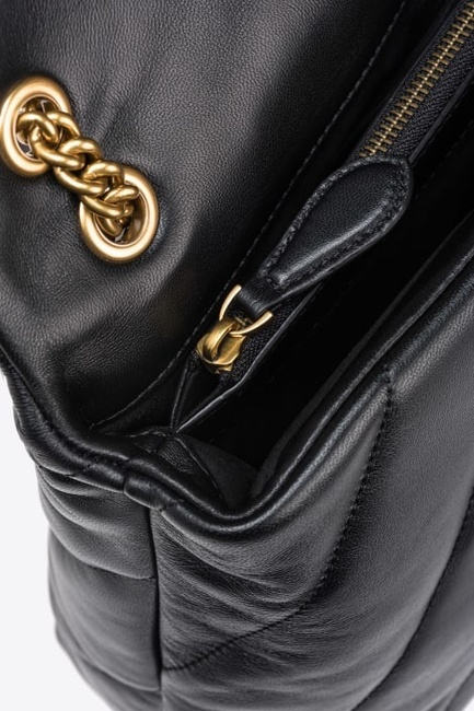 Женская черная сумка Pinko артикул 100037-A0F2 Z99Q FW2025 Фото ракурс 5 - Женская черная сумка Pinko артикул 100037-A0F2 Z99Q FW2025