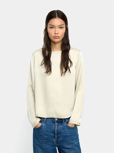 Фото ракурс 1 - Жіноча молочна блузка Parfois артикул 240969 _EC FW2025