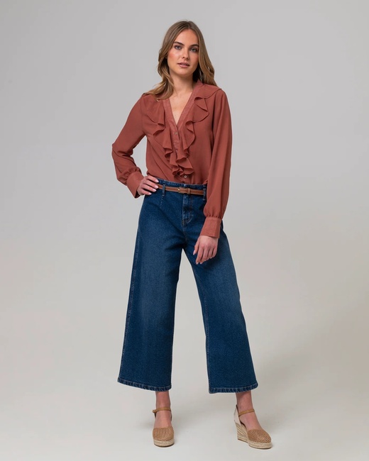 Фото ракурс 5 - Жіночі сині джинси Piazza Italia артикул 17444 Denim SS2025