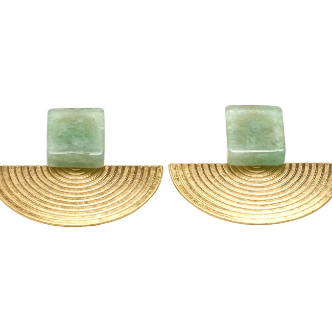 Жіночі блакитно-золоті сережки Parfois артикул 237739 _LB FW2025 Фото ракурс 2 - Жіночі блакитно-золоті сережки Parfois артикул 237739 _LB FW2025