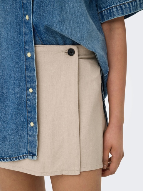 Жіноча бежева спiдниця Only артикул 15338905 Oxford Tan SS2025 Фото ракурс 6 - Жіноча бежева спiдниця Only артикул 15338905 Oxford Tan SS2025