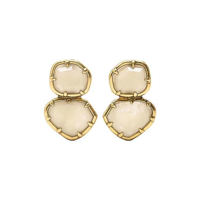 Жіночі золоті сережки Parfois артикул 226342 _EC FW2025 Фото ракурс 1 - Жіночі золоті сережки Parfois артикул 226342 _EC FW2025