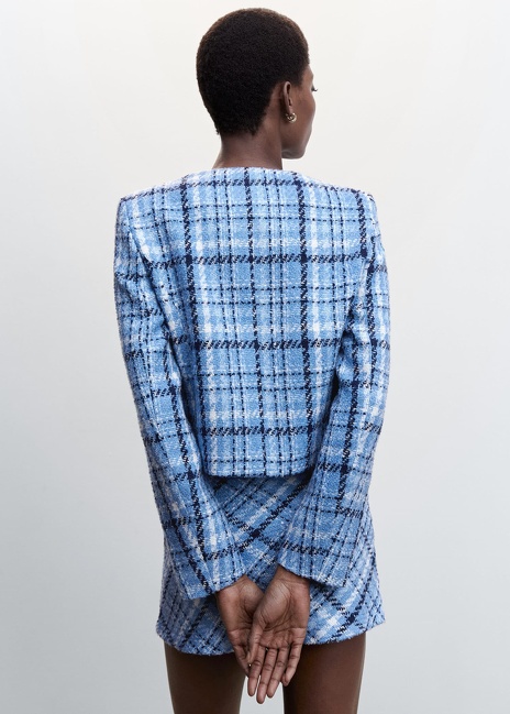 Фото ракурс 4 - Женская голубая куртка Mango артикул 47024041 52 4 season