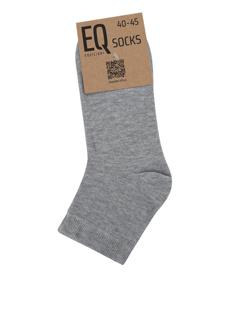 Фото ракурс 1 - Мужские серые носки EQUILIBRI артикул M711 003 000 Light grey No season