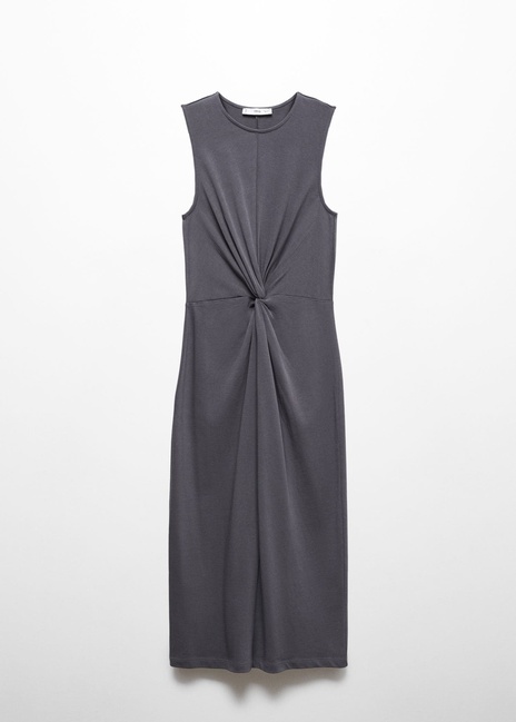 Фото ракурс 4 - Женское серое платье Mango артикул 67056735 92 6 season